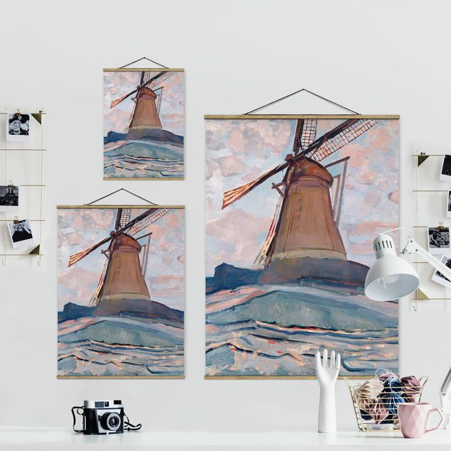 Tableaux reproduction Piet Mondrian - Moulin à vent