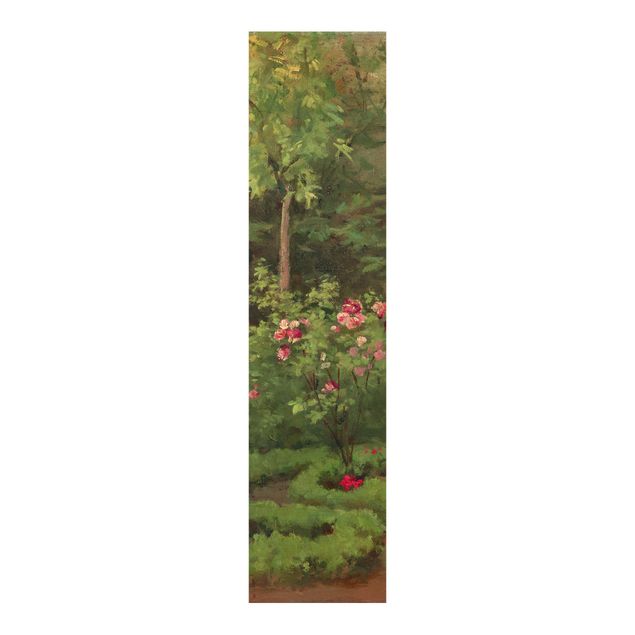 Tableau impressionniste Camille Pissarro - Un jardin de roses