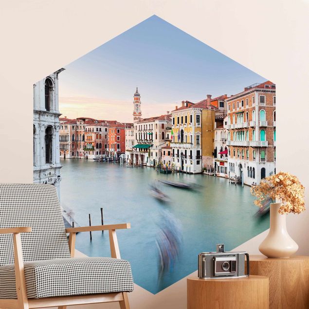 Papiers peints modernes Vue du Grand Canal depuis le pont du Rialto Venise