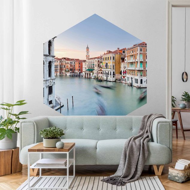 Papier peint panoramique ville Vue du Grand Canal depuis le pont du Rialto Venise