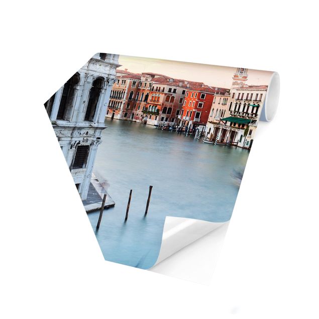 Papiers peints verts Vue du Grand Canal depuis le pont du Rialto Venise