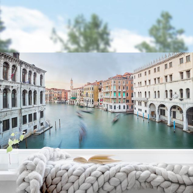 Tableaux de Rainer Mirau Canale Grande Vue du pont du Rialto Venise