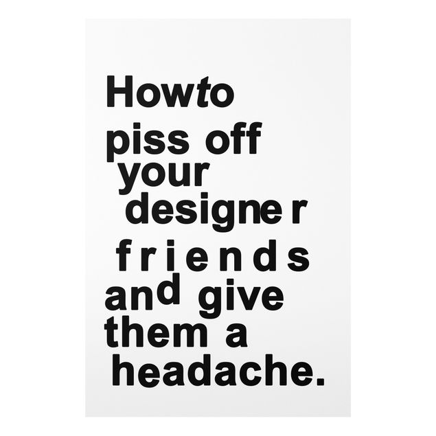 Tableaux modernes Designers Headache