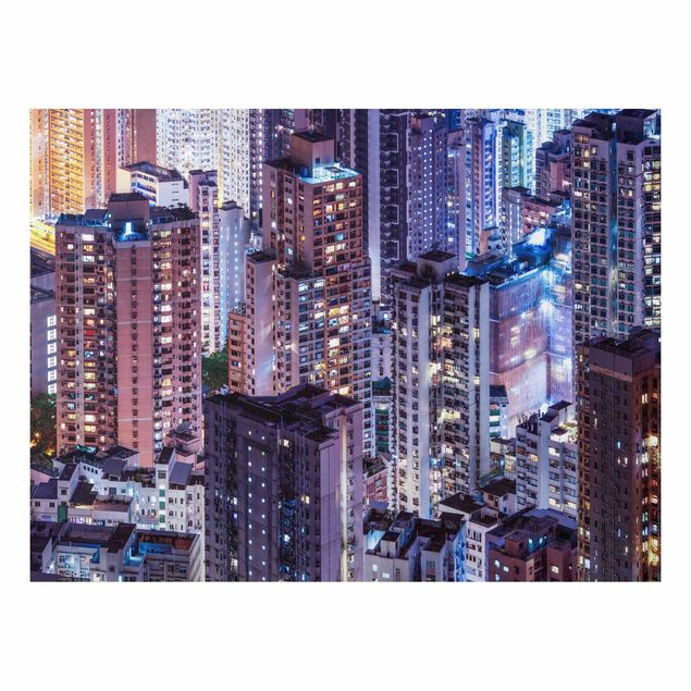 Tableaux Asie Mer de lumières de Hong Kong