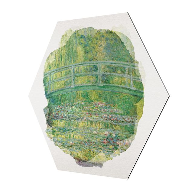 tableaux floraux Aquarelles - Claude Monet - Pont Japonais