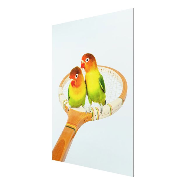 Tableau moderne Tennis avec Oiseaux