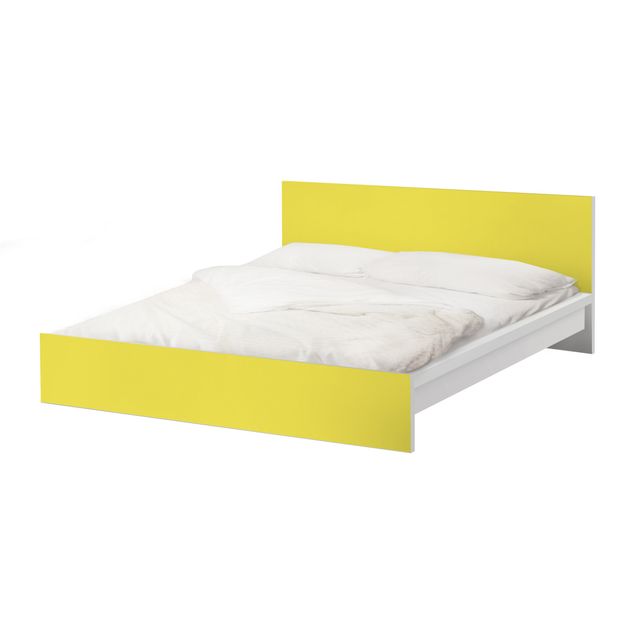 Papier adhésif pour meuble IKEA - Malm lit 140x200cm - Colour Lemon Yellow