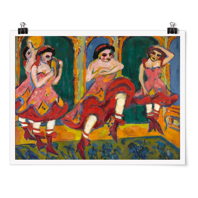 Tableau reproduction Ernst Ludwig Kirchner - Danseurs de Czardas