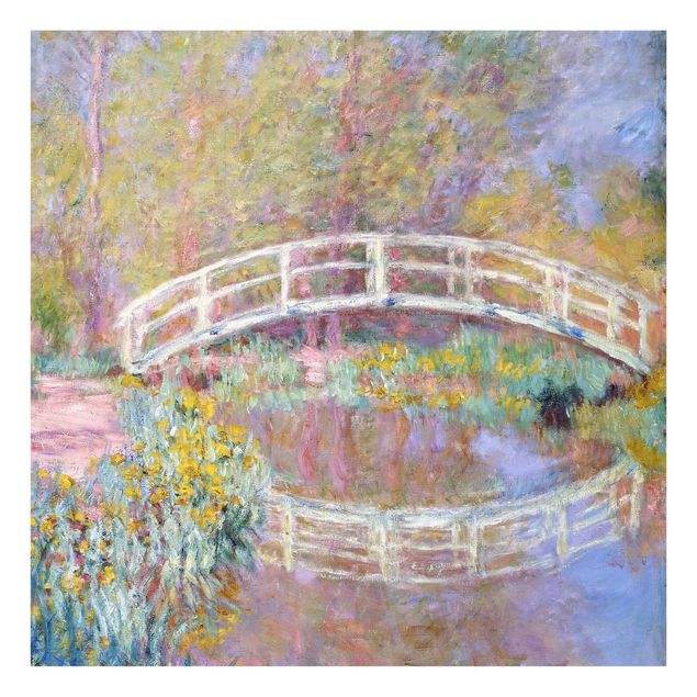 Fonds de hotte avec fleurs Claude Monet - Pont du jardin de Monet