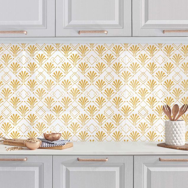 Décorations cuisine Glitter Optic With Art Deco Pattern In Gold