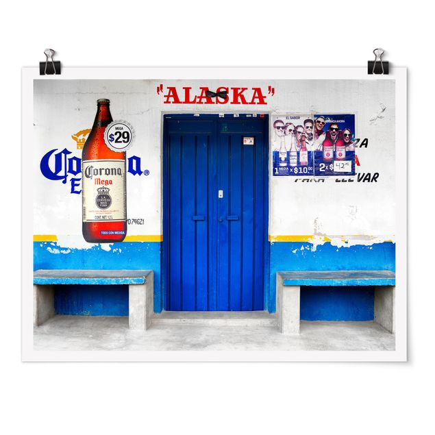 Poster villes Alaska Blue Bar