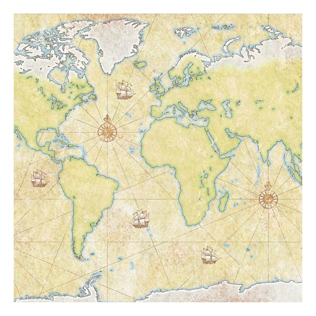 Papier adhésif pour meuble IKEA - Lack table d'appoint - World Map