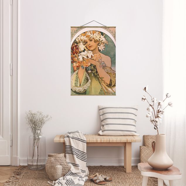 Tableaux art nouveau Alfons Mucha - Fleur
