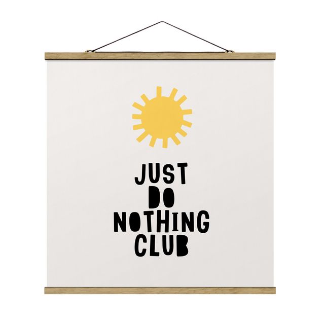 Tableau reproduction Do Nothing Club Jaune