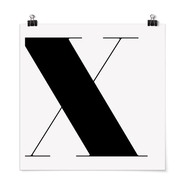 Tableaux modernes Lettre Antiqua X