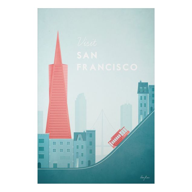 Tableau style vintage Poster de voyage - San Francisco