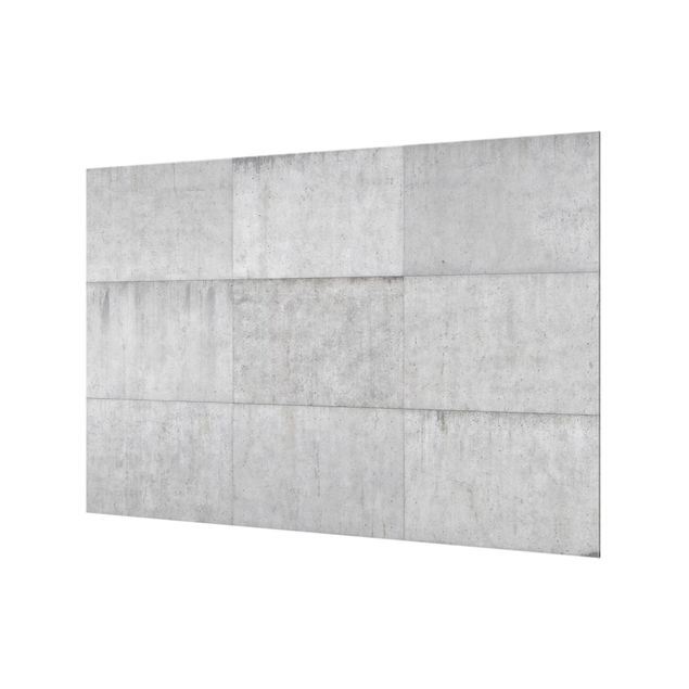 Fond de hotte - Concrete Tile Look Grey