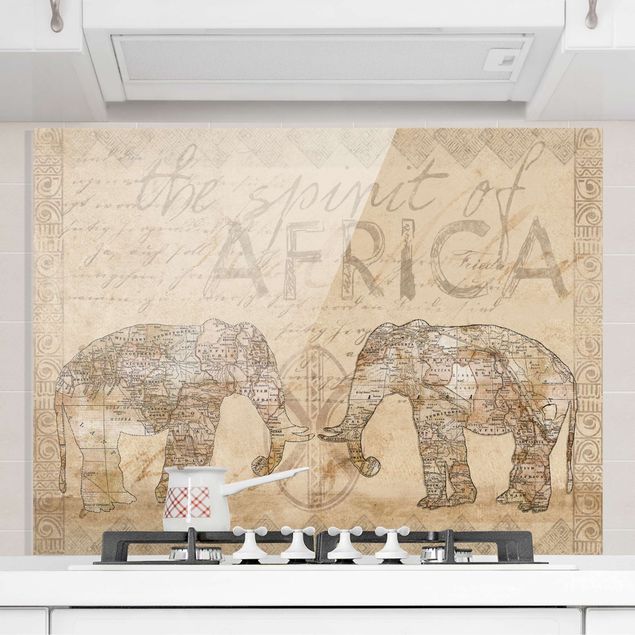 Décorations cuisine Collage Vintage - Esprit d'Afrique