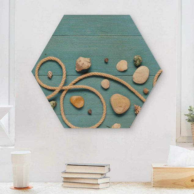 Tableaux en bois avec paysage Produits de la plage