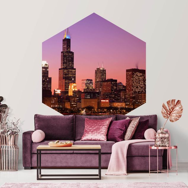 Papier peint ville Chicago Skyline