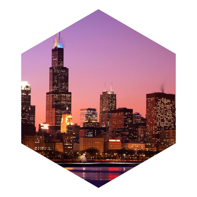 Papier peint panoramique Chicago Skyline