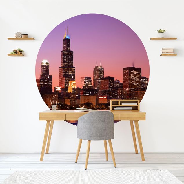 Tapisserie moderne Chicago Skyline