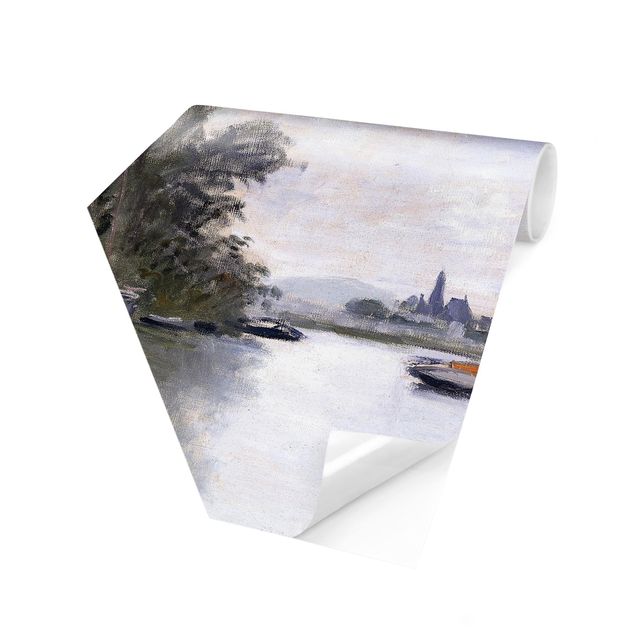 Papier peint paysage Claude Monet - Argenteuil vue du petit bras de la Seine