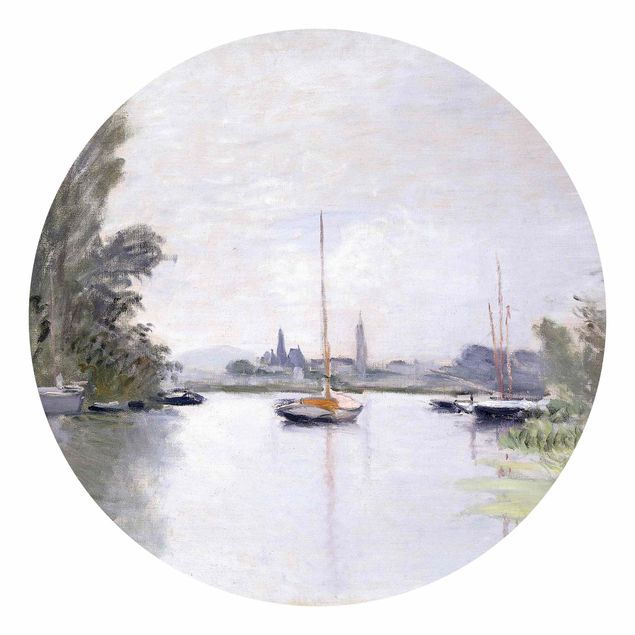 Papier peint moderne Claude Monet - Argenteuil vue du petit bras de la Seine