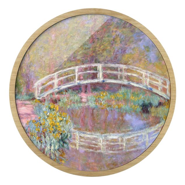 Affiches encadrées fleurs Claude Monet - Pont du jardin de Monet