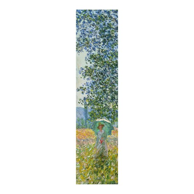 Toile impressionniste Claude Monet - Champs au printemps