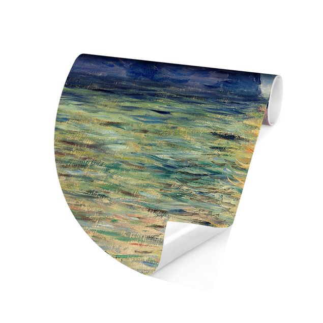 Tableaux Artistiques Claude Monet - La falaise, Étretat, coucher de soleil