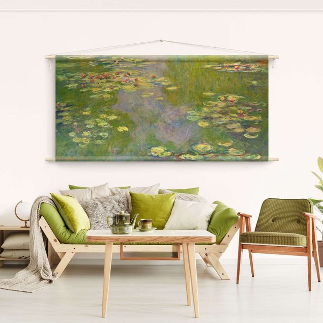 Toile impressionniste Claude Monet - Green Waterlilies