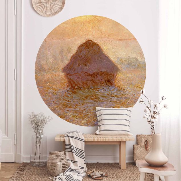 Déco murale cuisine Claude Monet - La meule de foin dans la brume