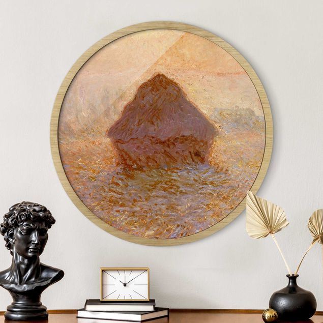 Tableaux paysage Claude Monet - La meule de foin dans la brume