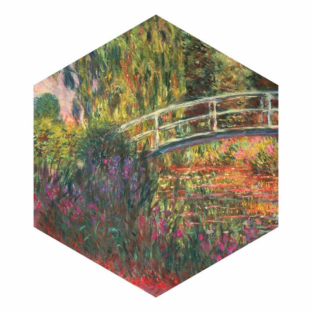 Papier peint forêt Claude Monet - Pont japonais dans le jardin de Giverny