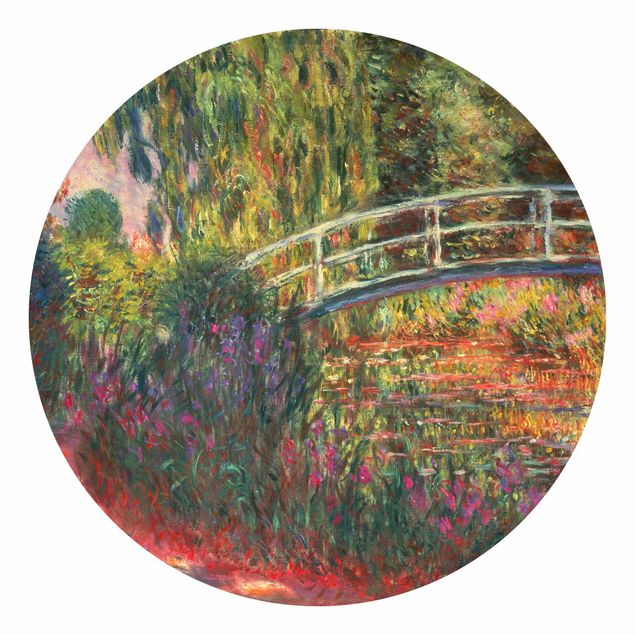 Papier peint moderne Claude Monet - Pont japonais dans le jardin de Giverny