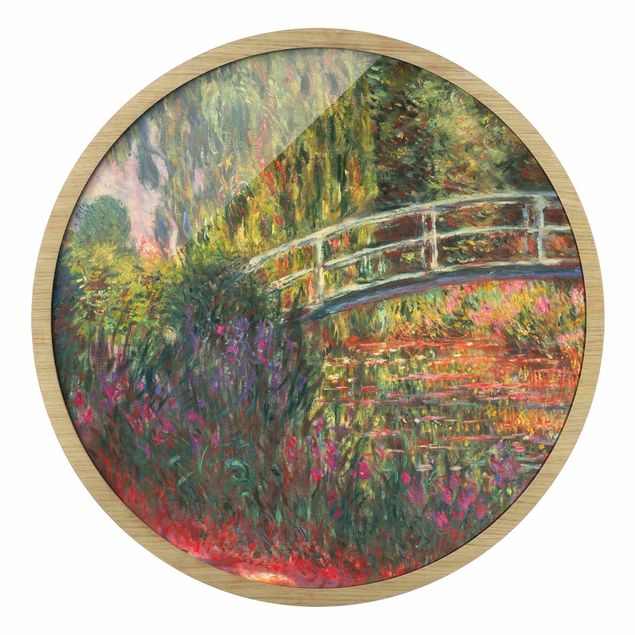 Tableaux abstraits Claude Monet - Pont japonais dans le jardin de Giverny