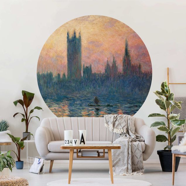 Déco murale cuisine Claude Monet - Coucher de soleil à Londres