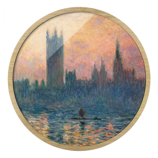 Tableaux modernes Claude Monet - Coucher de soleil à Londres
