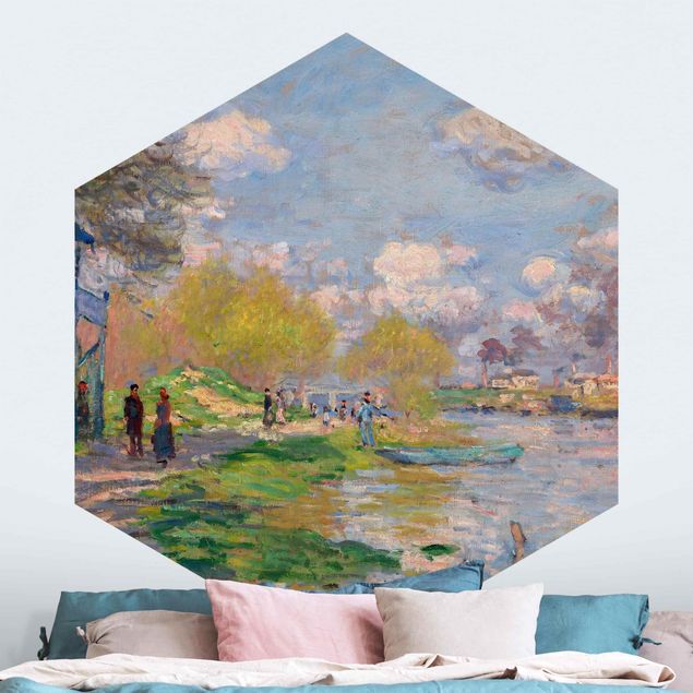 Tableaux Impressionnisme Claude Monet - Printemps sur la Seine