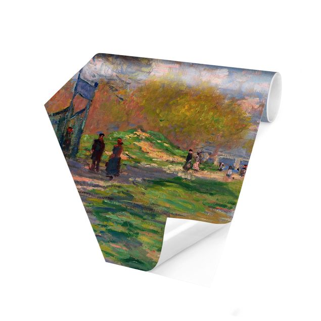 Papier peint paysage Claude Monet - Printemps sur la Seine