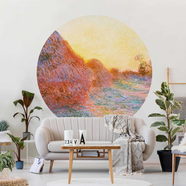 Toile impressionniste Claude Monet - Botte de foin au soleil