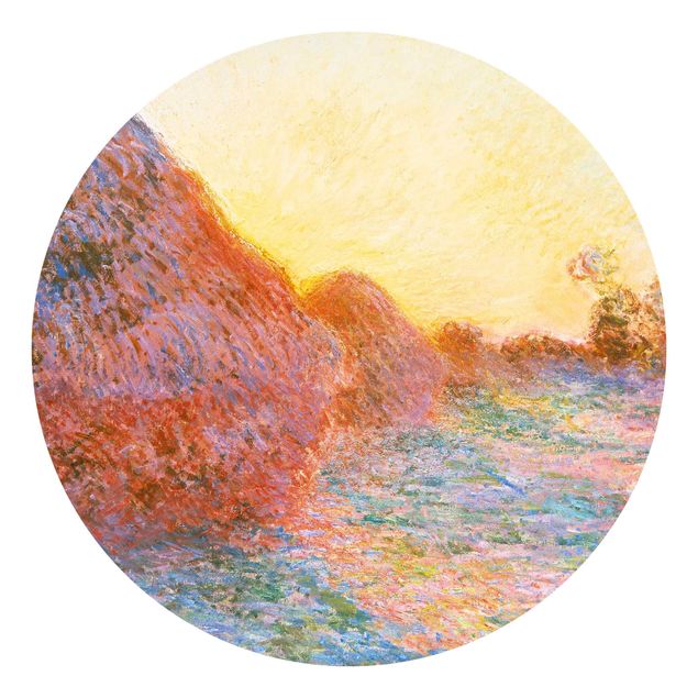Tapisserie coucher de soleil Claude Monet - Botte de foin au soleil