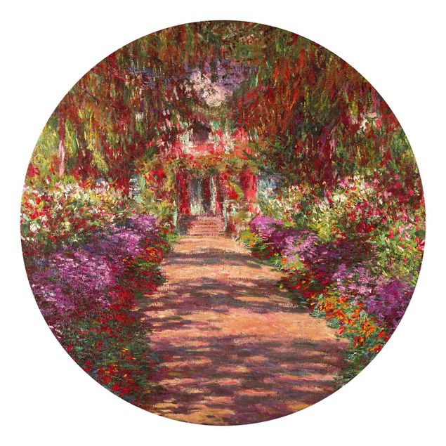 Tapisserie moderne Claude Monet - Allée dans le jardin de Monet à Giverny