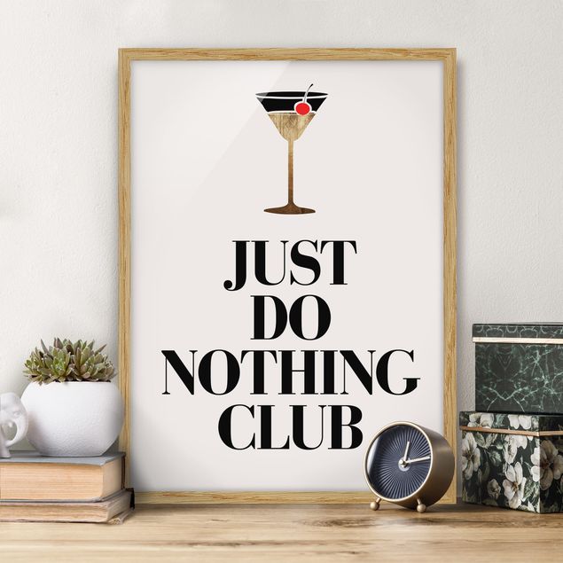 Déco murale cuisine Cocktail - Just do nothing club