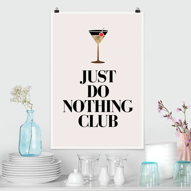 Déco mur cuisine Cocktail - Just do nothing club