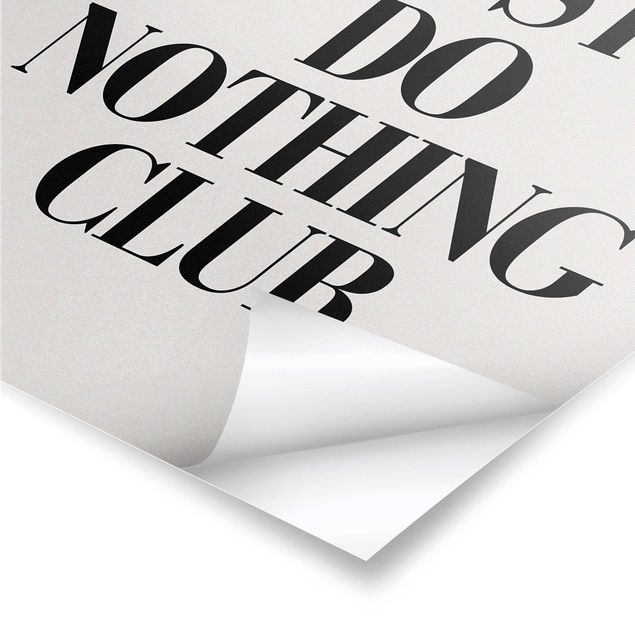 Poster reproduction - Cocktail - Just do nothing club - 2:3