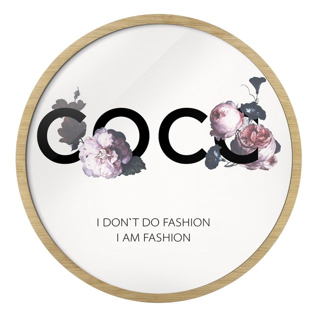 Tableaux COCO - I dont´t do fashion avec roses