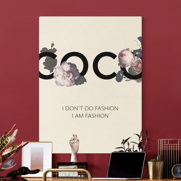 Tableaux moderne COCO - I dont´t do fashion avec roses