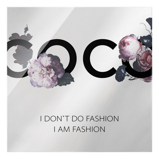 Tableaux COCO - I dont´t do fashion avec roses